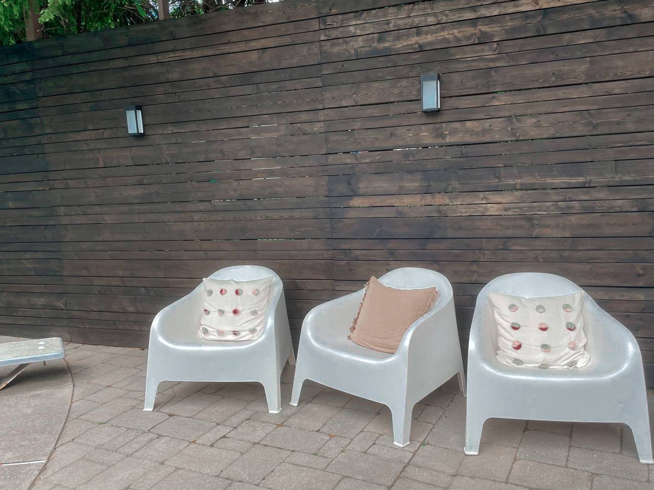 Close-up of a fence in Markham with Cutek wood protection applied, showing the rich Black Ash color and enhanced natural grain of the wood.